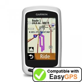 Download your Garmin Edge Touring Plus waypoints and tracklogs for free with EasyGPS