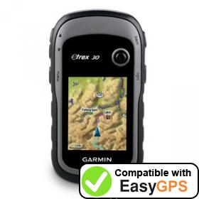 Download your Garmin eTrex 30 waypoints and tracklogs for free with EasyGPS