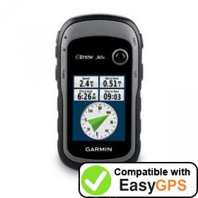 Download your Garmin eTrex 30x waypoints and tracklogs for free with EasyGPS