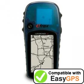 Download your Garmin eTrex Legend H waypoints and tracklogs for free with EasyGPS