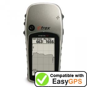 Download your Garmin eTrex Vista H waypoints and tracklogs for free with EasyGPS