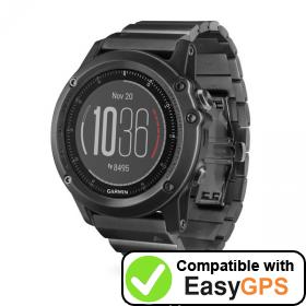 Download your Garmin fēnix 3 HR waypoints and tracklogs for free with EasyGPS