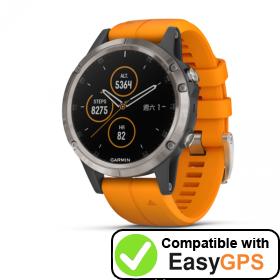 Download your Garmin fēnix 5 Plus waypoints and tracklogs for free with EasyGPS