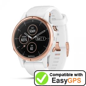 Download your Garmin fēnix 5S Plus waypoints and tracklogs for free with EasyGPS