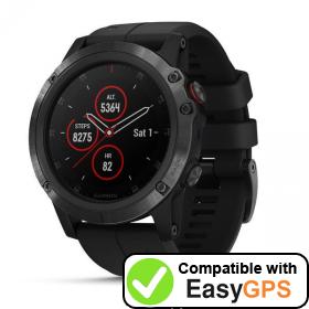 Download your Garmin fēnix 5X Plus waypoints and tracklogs for free with EasyGPS