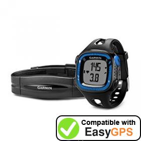 Download your Garmin Forerunner 15 waypoints and tracklogs for free with EasyGPS