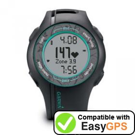 Download your Garmin Forerunner 210 waypoints and tracklogs for free with EasyGPS