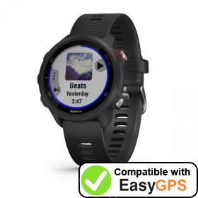 Download your Garmin Forerunner 245 Music waypoints and tracklogs for free with EasyGPS