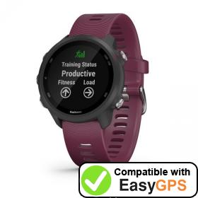 Download your Garmin Forerunner 245 waypoints and tracklogs for free with EasyGPS