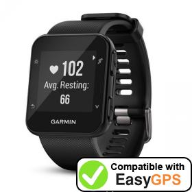 Download your Garmin Forerunner 35 waypoints and tracklogs for free with EasyGPS