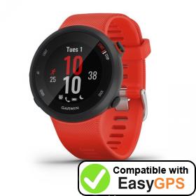Download your Garmin Forerunner 45 waypoints and tracklogs for free with EasyGPS