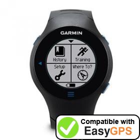 Download your Garmin Forerunner 610 waypoints and tracklogs for free with EasyGPS