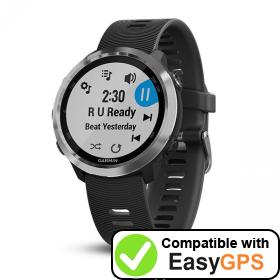 Download your Garmin Forerunner 645 Music waypoints and tracklogs for free with EasyGPS