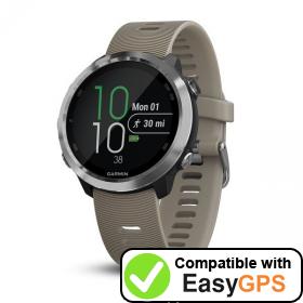 Download your Garmin Forerunner 645 waypoints and tracklogs for free with EasyGPS