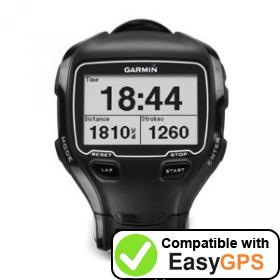 Download your Garmin Forerunner 910XT waypoints and tracklogs for free with EasyGPS