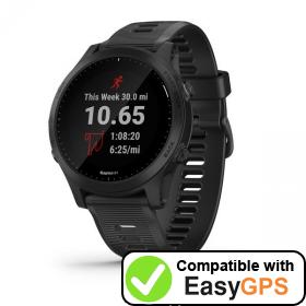Download your Garmin Forerunner 945 waypoints and tracklogs for free with EasyGPS