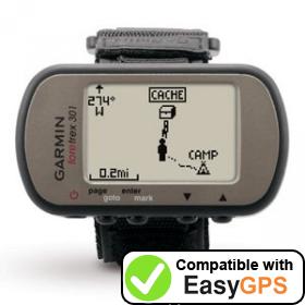 Download your Garmin Foretrex 301 waypoints and tracklogs for free with EasyGPS