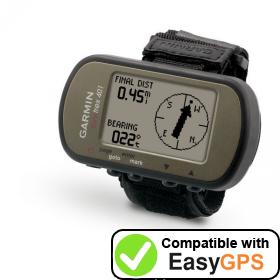 Download your Garmin Foretrex 401 waypoints and tracklogs for free with EasyGPS