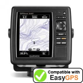 Download your Garmin GPSMAP 547 waypoints and tracklogs for free with EasyGPS