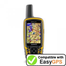 Download your Garmin GPSMAP 62 waypoints and tracklogs for free with EasyGPS
