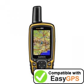 Download your Garmin GPSMAP 64 waypoints and tracklogs for free with EasyGPS