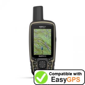 Download your Garmin GPSMAP 65 waypoints and tracklogs for free with EasyGPS