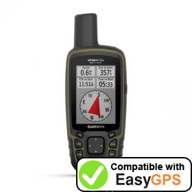 Download your Garmin GPSMAP 65s waypoints and tracklogs for free with EasyGPS