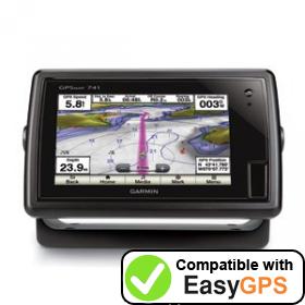 Download your Garmin GPSMAP 741 waypoints and tracklogs for free with EasyGPS