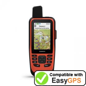 Download your Garmin GPSMAP 86i waypoints and tracklogs for free with EasyGPS