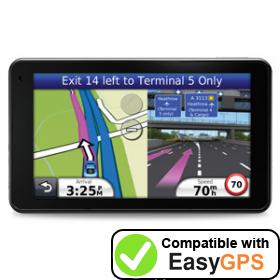 Download your Garmin nüvi 3710 waypoints and tracklogs for free with EasyGPS