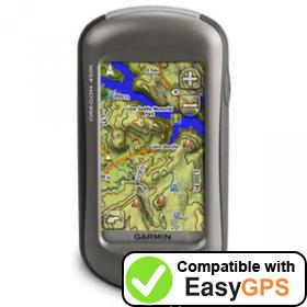 Download your Garmin Oregon 450t waypoints and tracklogs for free with EasyGPS