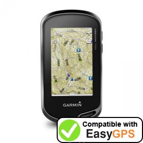 Download your Garmin Oregon 750t waypoints and tracklogs for free with EasyGPS