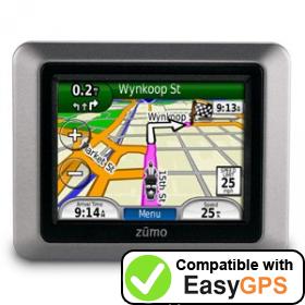 Download your Garmin zūmo 220 waypoints and tracklogs for free with EasyGPS