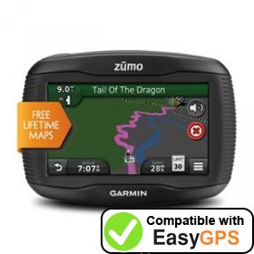 Download your Garmin zūmo 390LM waypoints and tracklogs for free with EasyGPS