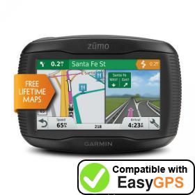 Download your Garmin zūmo 395LM Travel Edition waypoints and tracklogs for free with EasyGPS