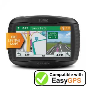 Download your Garmin zūmo 395LM waypoints and tracklogs for free with EasyGPS