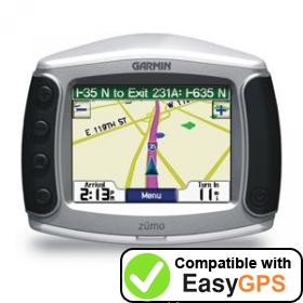 Download your Garmin zūmo 450 waypoints and tracklogs for free with EasyGPS