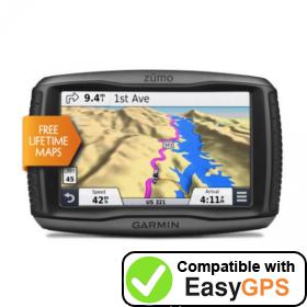 Download your Garmin zūmo 590LM waypoints and tracklogs for free with EasyGPS