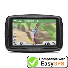 Download your Garmin zūmo 595LM waypoints and tracklogs for free with EasyGPS