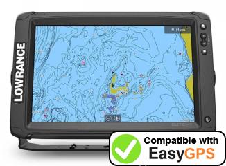 Download your Lowrance Elite-12 Ti2 waypoints and tracklogs for free with EasyGPS
