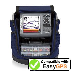 Download your Lowrance Elite-5 Ice Machine waypoints and tracklogs for free with EasyGPS
