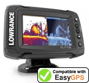 Download your Lowrance Elite-5 Ti waypoints and tracklogs for free with EasyGPS