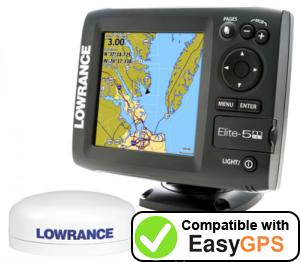 Download your Lowrance Elite-5m Baja waypoints and tracklogs for free with EasyGPS