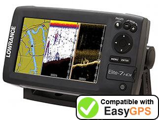 Download your Lowrance Elite-7 HDI waypoints and tracklogs for free with EasyGPS