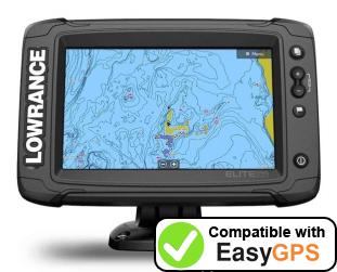 Download your Lowrance Elite-7 Ti2 waypoints and tracklogs for free with EasyGPS