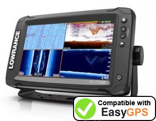 Download your Lowrance Elite-9 Ti waypoints and tracklogs for free with EasyGPS