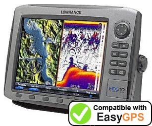 Download your Lowrance HDS-10 waypoints and tracklogs for free with EasyGPS