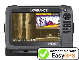 Download your Lowrance HDS-7 Gen3 waypoints and tracklogs for free with EasyGPS