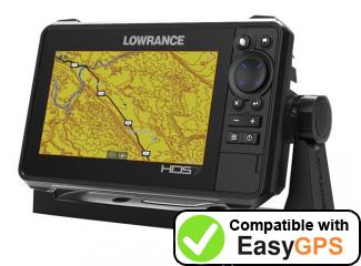 Download your Lowrance HDS-7 LIVE BAJA waypoints and tracklogs for free with EasyGPS