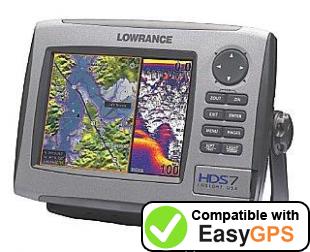 Download your Lowrance HDS-7 waypoints and tracklogs for free with EasyGPS